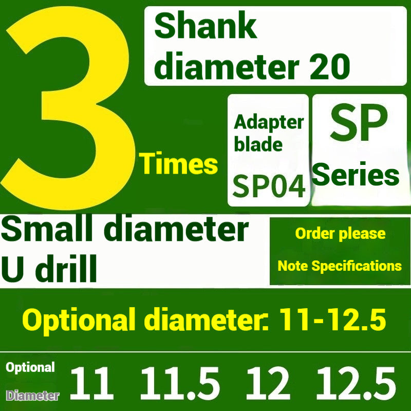 1059-u-drill cutter bar violent drilling u-turn drills WC inserts flat bottom deep hole extension lathe with CNC water jet fast drills Shandong Denso Pricision Tools Co.,Ltd.
